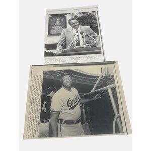 Frank Robinson Baltimore Orioles Photos 1970s Original Press Wire Photos HOF